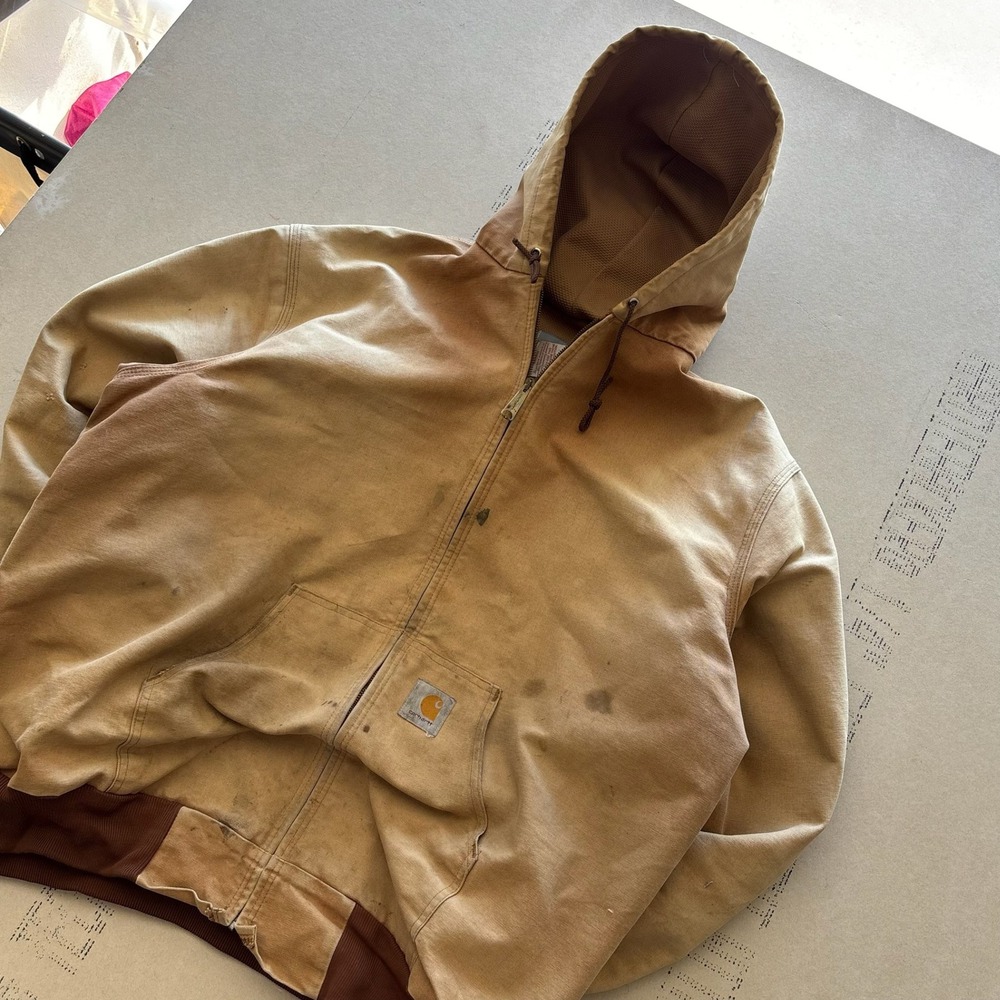Vintage 90s Carhartt Hooded Work Jacket